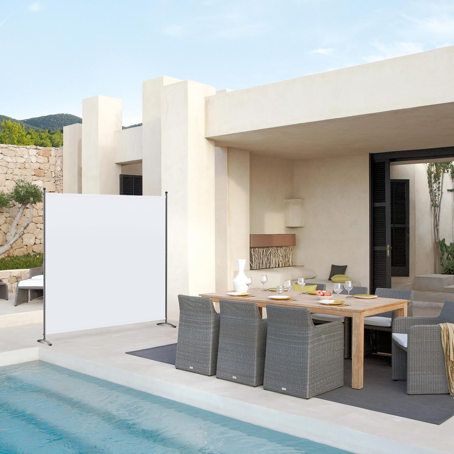 Paravent Angel Living 180 x 163 cm - Blanc