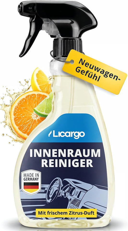 LICARGO Nettoyant d'intérieur haut de gamme pour habitacle 500 ml - pH neutre - pour plastique, revêtements et cuir - nettoyage en profondeur - entretien de l'habitacle