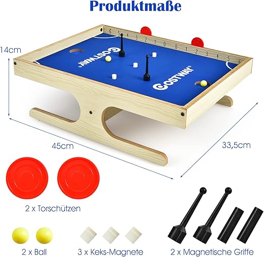 Jeu de table magnétique - football de table et air hockey