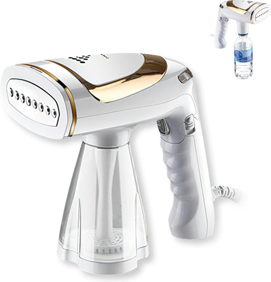 Fuegobird Défroisseur et nettoyeur de vêtements - Petit défroisseur portable pour la maison et les voyages - Alimentation en eau pour les bouteilles d'eau de grande capacité - Défroisseur pour vêtements/textiles/tissus