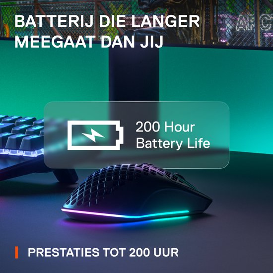 Souris de jeu sans fil SteelSeries Aerox 3 Édition 2022 - Noire