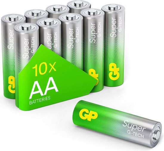 GP Super Alkaline - Pile - AA - 10 pièces