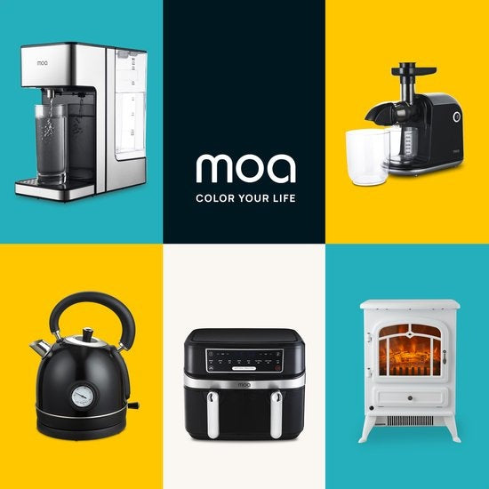 MOA Cheminée électrique - Atmosphere Fireplace Classic - Chauffage - Poêle - Freestanding - White - ES180W