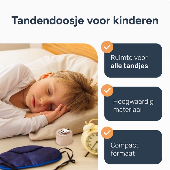 Alyze Boîte à dents - Garçons - Filles - Boîte de rangement pour dents de lait - Carnet de bord - Naissance