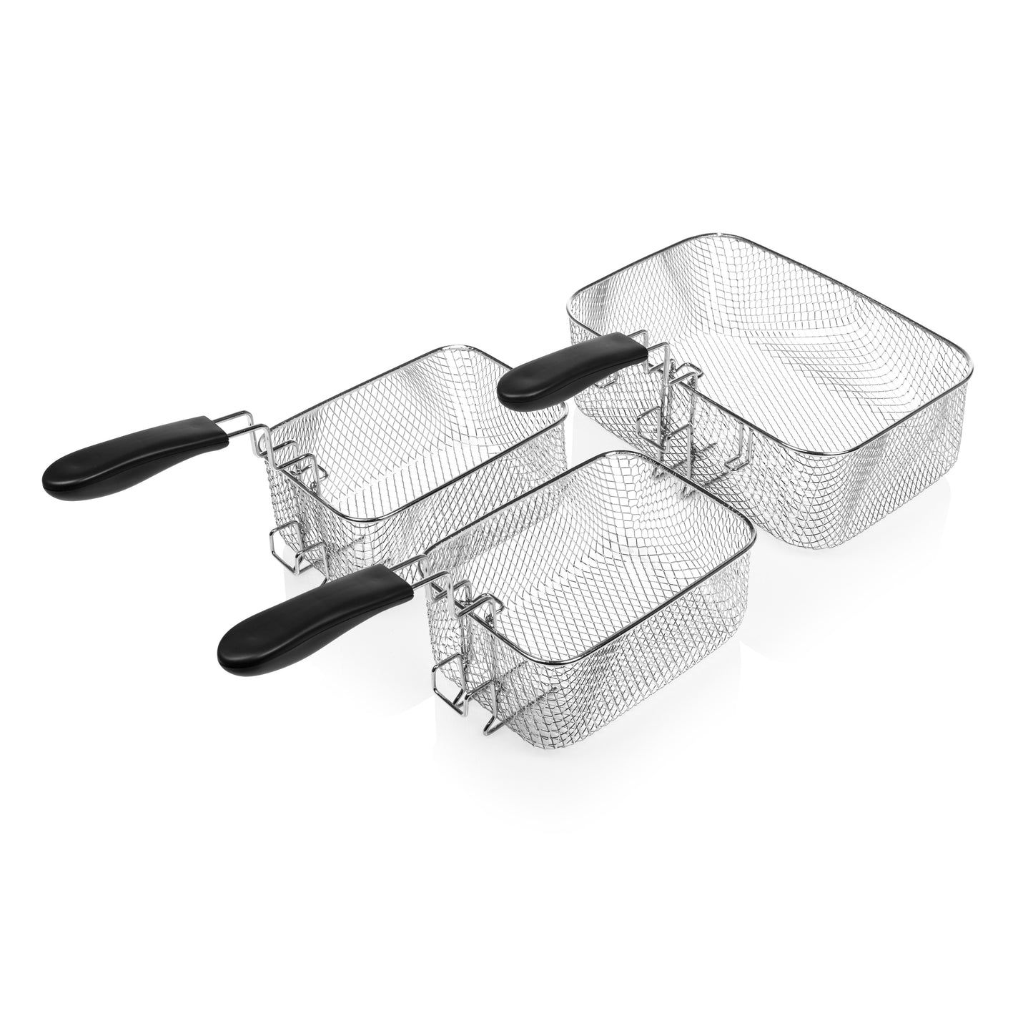 Friteuse Princess 185000 - 5 L - 3 270 W - 3 paniers à friture - Acier inoxydable/Noir