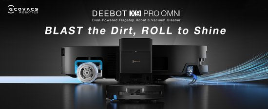 Ecovacs Deebot X9 Pro Omni - Robot aspirateur et laveur - Noir