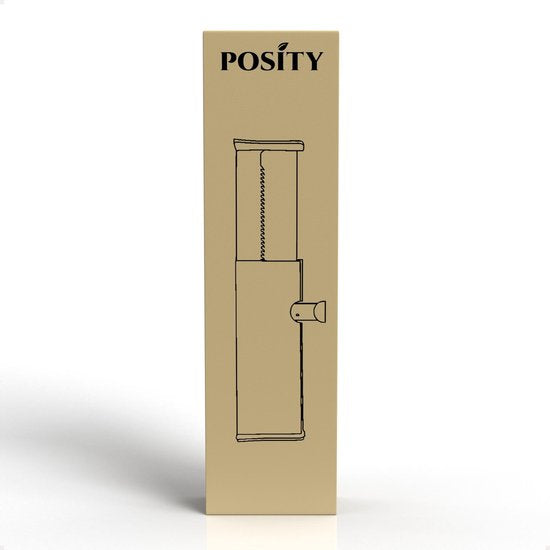 Posity Séparateur de tiroirs - réglable et extensible - 4 pièces - Organisateur de tiroirs - 38-54 cm - Pour la cuisine, la chambre et les vêtements - Plastique - Blanc