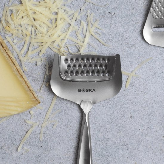 Boska Râpe à fromage Monaco+ - Râpe à fromage - Râpe à légumes - Râpe à fromage - acier inoxydable - Râpe lavable au lave-vaisselle - Ustensiles de cuisine - Accessoires de cuisine - Garantie 10 ans