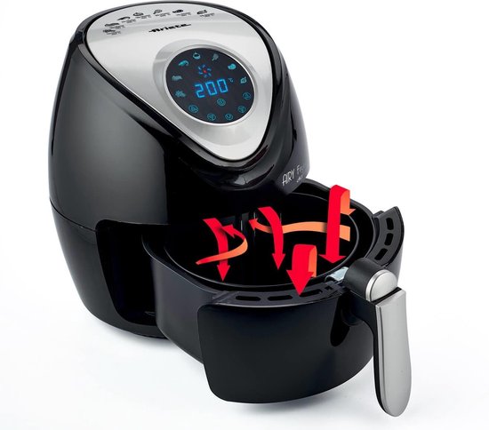 Ariete 4616/00 Friteuse à air chaud 3,5 l, modèle autonome, 1 300 W, noir, argent