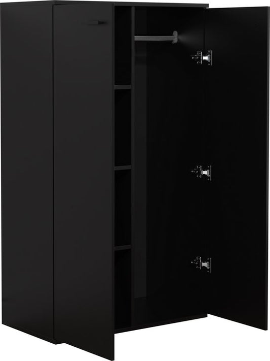Armoire enfant - étagères et penderie - hauteur 120 cm