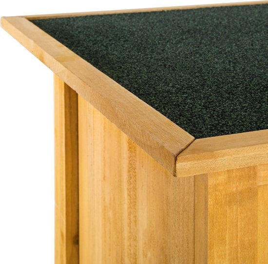 TecTake - Armoire de jardin en bois Taman - avec toit plat - dimensions 75 x 56 x 118 cm - 404565