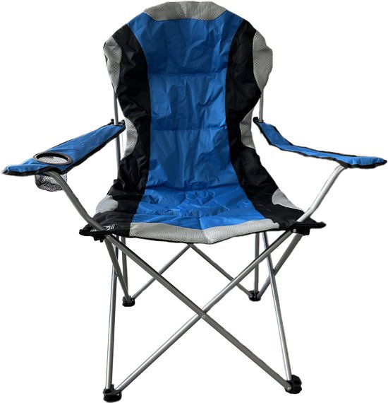 DMV - chaise de camping - chaise pliante - chaise de camping pliable - chaise de camping - chaises de camping - chaise de camping pliable - pliable - porte-gobelet - bleu
