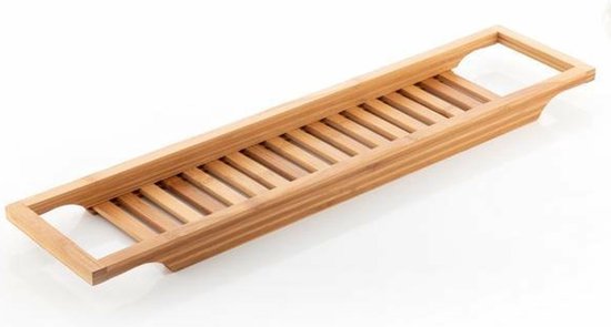 Excellent Houseware : étagère de salle de bain en bambou - 64 x 15 cm - pour ranger des objets - étagère de salle de bain - marron