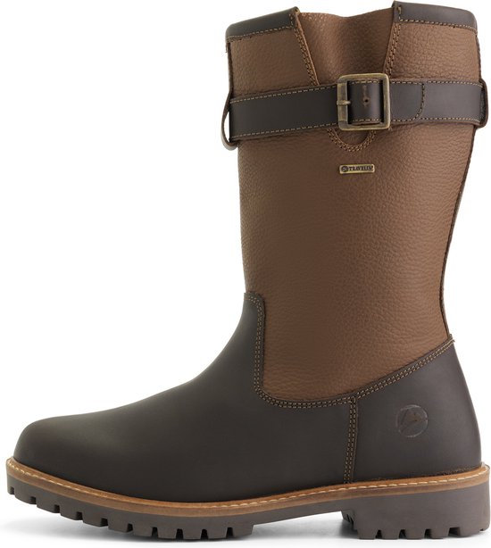 Travelin' Finnmark - Bottes imperméables pour homme - Doublées de laine - Marron foncé - taille 48