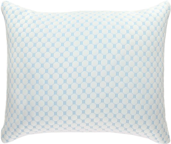 BREND BR-2233 Oreiller CloudComfort pour les dormeurs sur le dos, le ventre et les côtés - 50 x 70 cm - mousse à mémoire de forme - avec côté froid et confort réglable - blanc