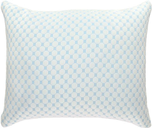 BREND BR-2233 Oreiller CloudComfort pour les dormeurs sur le dos, le ventre et les côtés - 50 x 70 cm - mousse à mémoire de forme - avec côté froid et confort réglable - blanc