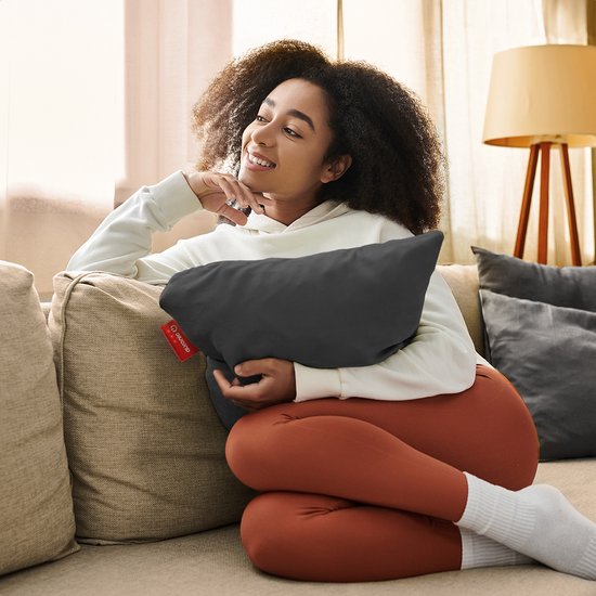 Auronic Heat Cushion - Classic - 45x45 - Sans fil - Rechargeable - Coussin électrique - Infrarouge - Anthracite