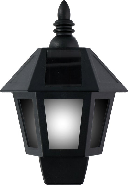 Applique murale LED Grundig Solar à effet flamme et lumière blanche froide - 2 modes - Alimentation solaire - IP44 - 6 à 8 heures