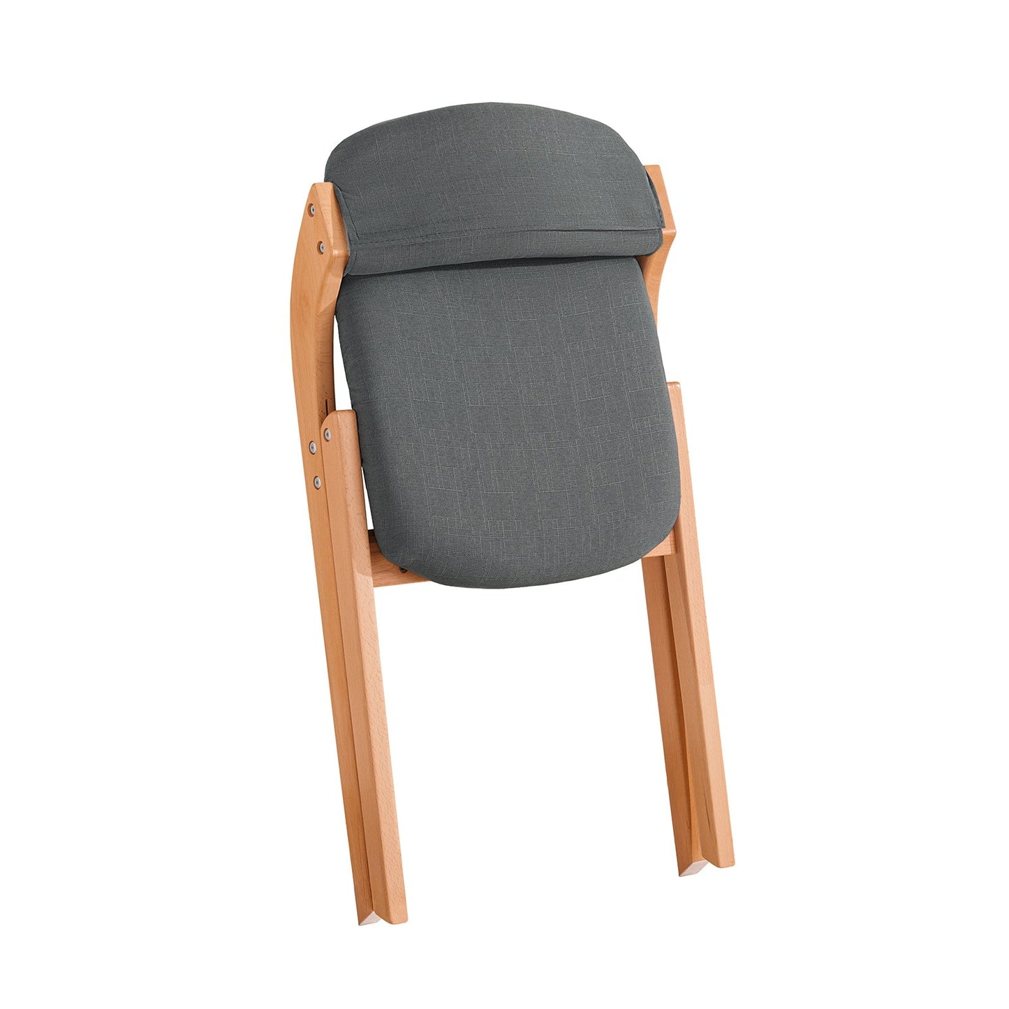 SoBuy Chaise pliante en bois avec assise rembourrée - 47x57x79 cm - Bois de hêtre