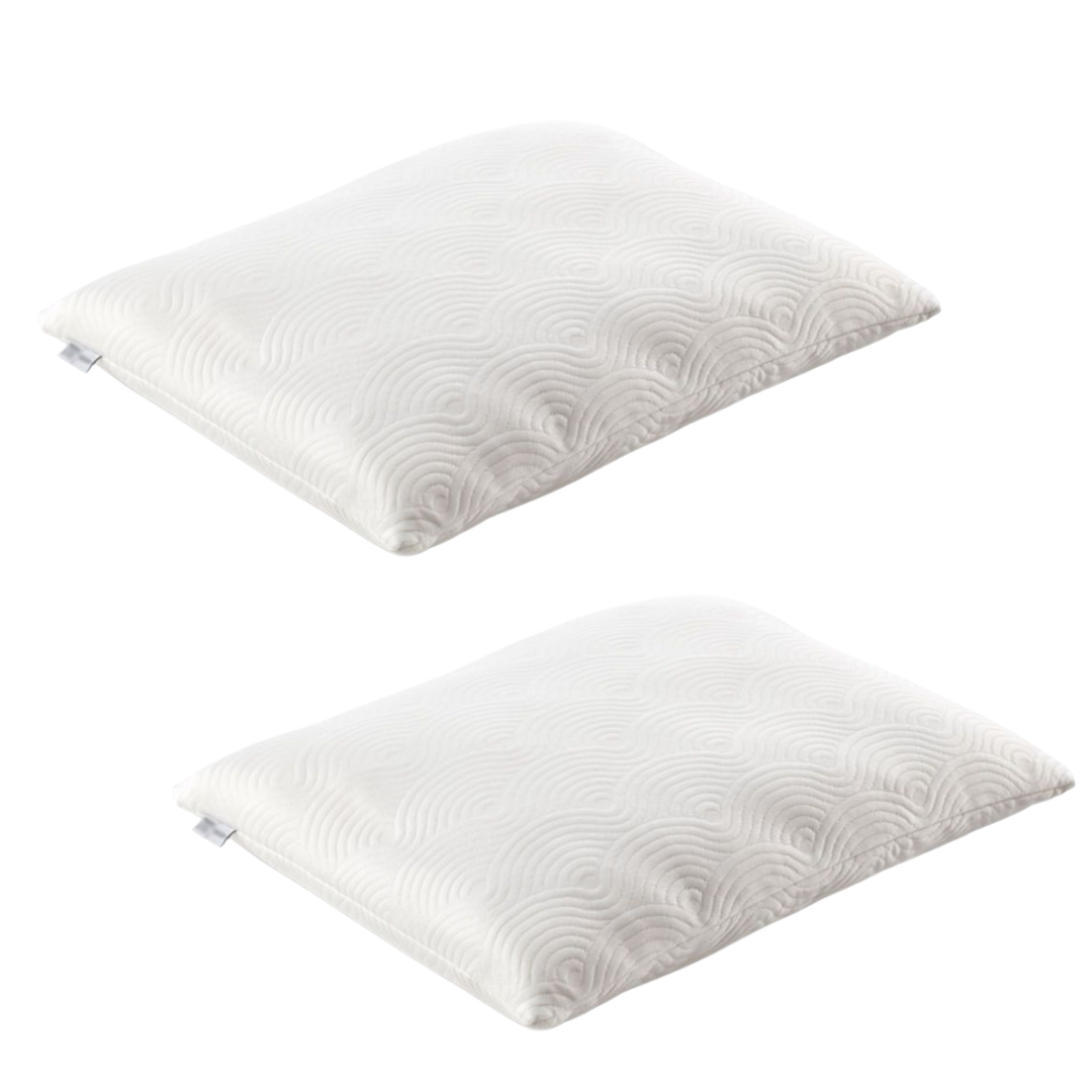 TEMPUR - Lot de 2x ONE Hug Pillow - Oreillers ergonomiques - 60 x 50 cm - Blanc