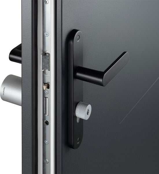 Netatmo Electric Door Lock - Serrure de porte intelligente - 3 clés - clés intelligentes - clé NFC - partage d'accès - Apple Homekit - Silver