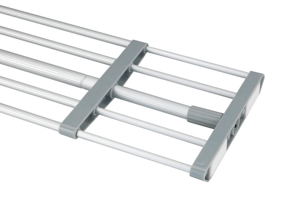 WENKO Support télescopique à pinces Gris/Argent - 70-120 cm - Sans perçage