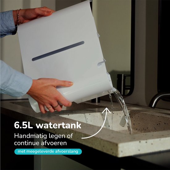 Déshumidificateur Bloomfold - 16L par jour - Fonction Lavage-Séchage incluse - Convient pour le salon, la chambre, le sous-sol et la salle de bain - Déshumidificateur - Blanc