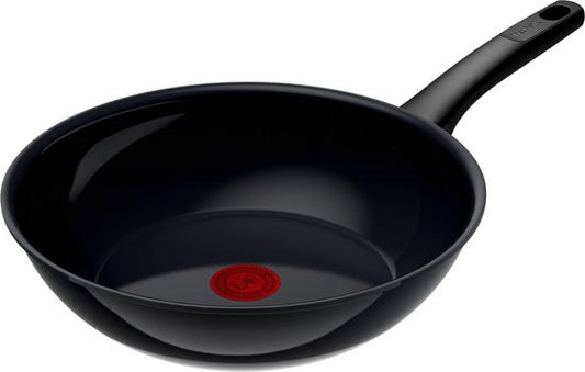 Tefal Revive Black - Poêle wok - Ø 28 cm - Revêtement en céramique - Sans PFAS - Compatible avec l'induction