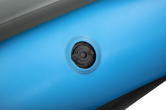 Bestway - Kayak Gonflable - Hydro-Force Cove Champion X2 - 2 Personnes - Inclus : Pagaies, Sièges, Pompe à Main et Ailerons