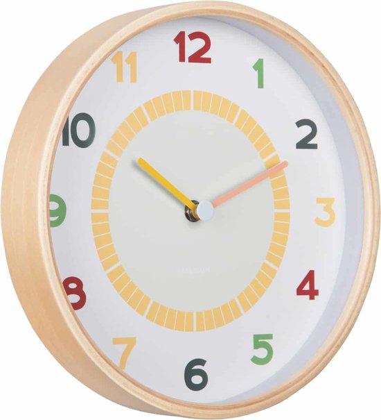 Horloge murale Karlsson Chico - Multicolore - Ø 25 cm - Horloge murale scandinave
