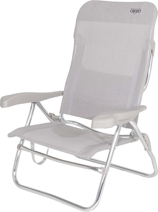 Crespo - Chaise de plage - AL/223 - Gris clair