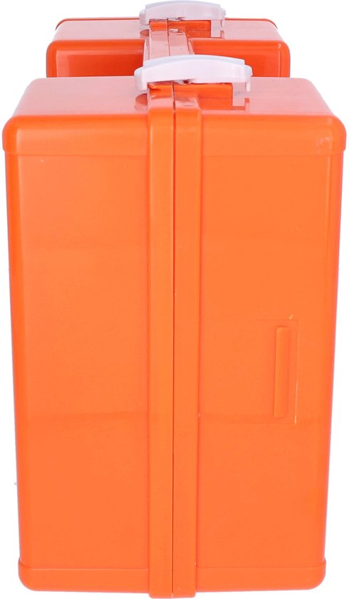 Trousse de premiers secours Carpoint, 166 pièces - DIN 13169 – Pour les secouristes d'entreprise – 2 compartiments principaux et des compartiments plus petits - 33 x 25 x 13 cm