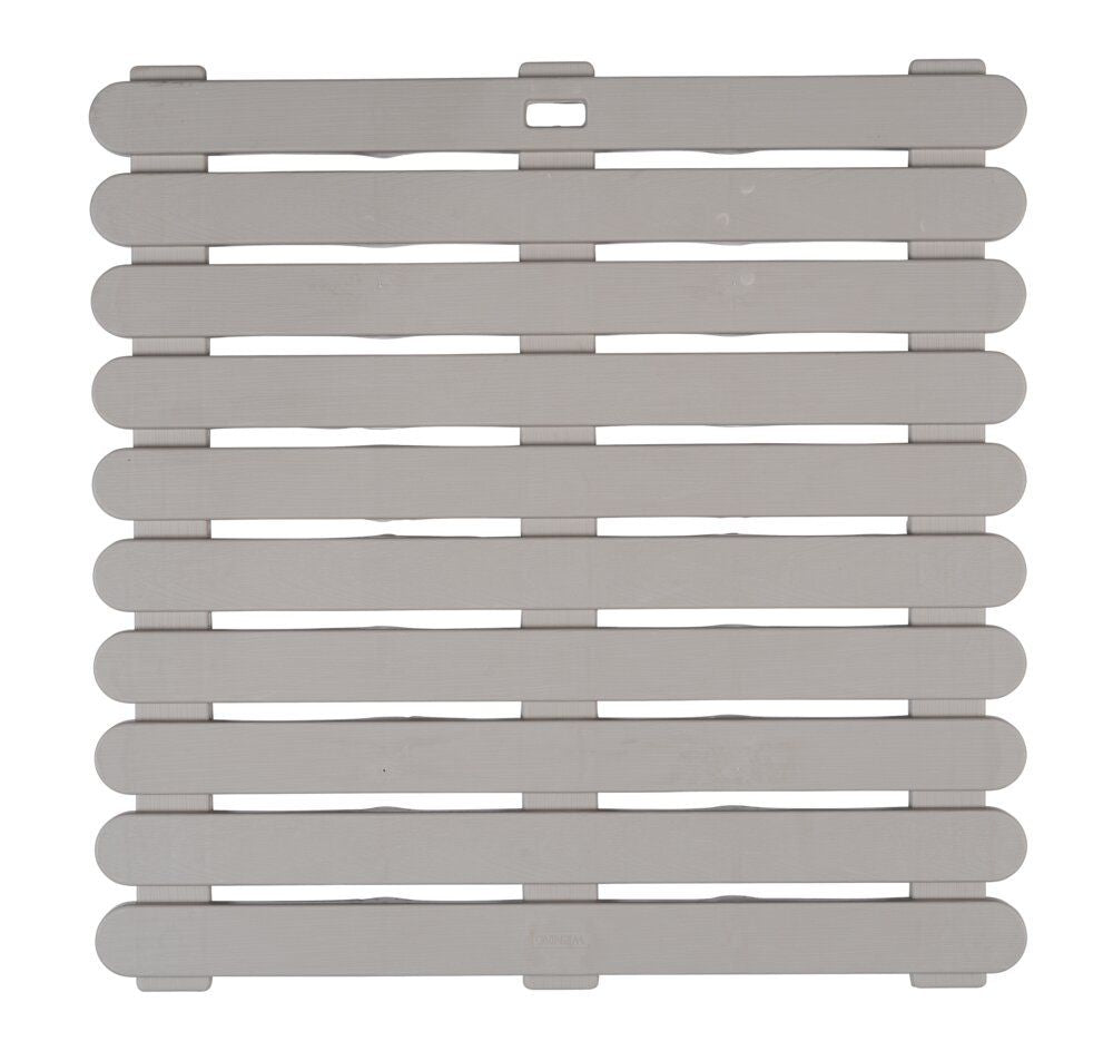 Grille de douche WENKO pour l'intérieur et l'extérieur, couleur taupe - 55 x 55 cm - Antidérapante