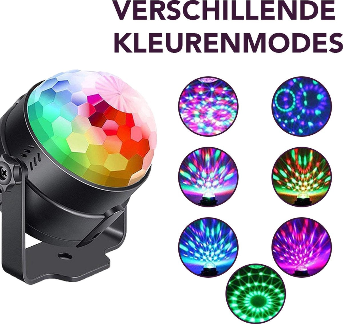 Achaté Lampe disco avec télécommande - Party Lights - Disco Ball - Discoverlichting - Disco Lamp