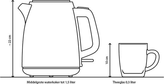 Bouilloire Princesse 236023 - 1 litre - rotation 360° - 2200W - acier inoxydable