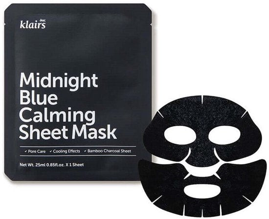Masque apaisant Klairs Midnight Blue, 1 pièce, 25 ml