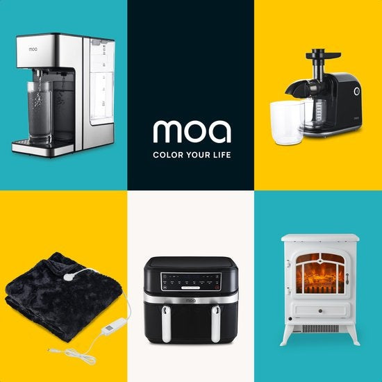 MOA Couverture chauffante électrique - Flanelle - Couverture supérieure - Super douce - 180x130 - Noir - EOB180B