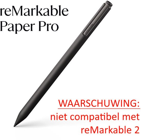 Marker PLUS (avec gomme) - stylet pour reMarkable Paper PRO (ou PRO MOVE) - avec embouts de rechange - [NE CONVIENT PAS AUX MODÈLES REMARKABLE 1 OU 2]