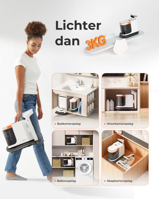 Aspirateur-laveur Uwant B200SE 12 000 Pa, 450 W, pour la maison et le bureau, multifonctionnel