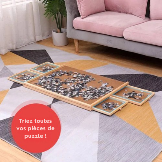 Table de puzzle – DIYDash – 1000 pièces – 4 tiroirs – Bois