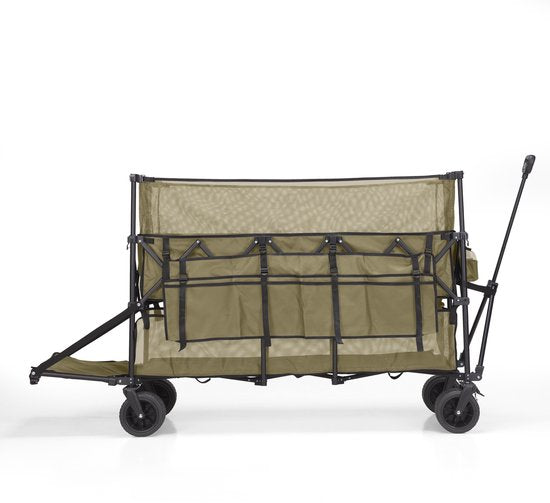 Mr. Fold Bolderkar XXL - pliable - 600L - 300KG - Vert - roues tout-terrain