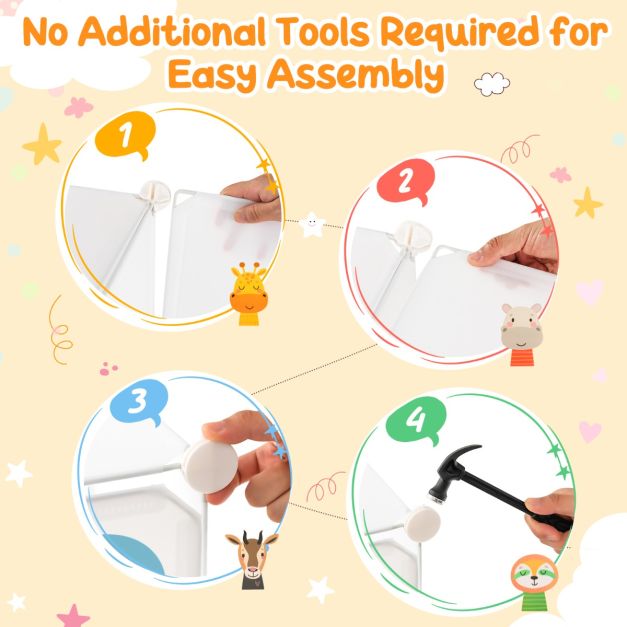 Armoire Coast - PP - Résistant à l'eau - 75 x 37 x 145 cm - Blanc