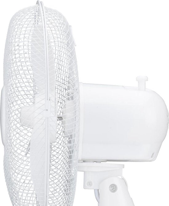 Lifetime Air Ventilateur de table 35W - Ventilateur pour table et bureau - avec poignée, 3 vitesses et fonction d'inclinaison - Silencieux 65dB - Blanc