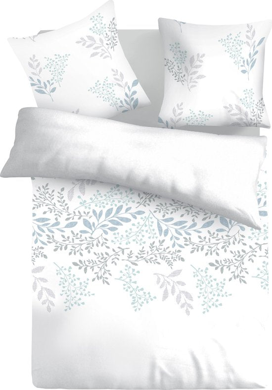 Vitality Pur - Victoria White Housse de couette - 200x200/220 cm - Inclus deux taies d'oreiller 60x70 cm - 100% coton