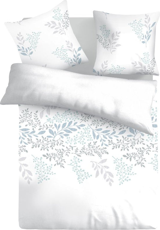Vitality Pur - Victoria White Housse de couette - 200x200/220 cm - Inclus deux taies d'oreiller 60x70 cm - 100% coton