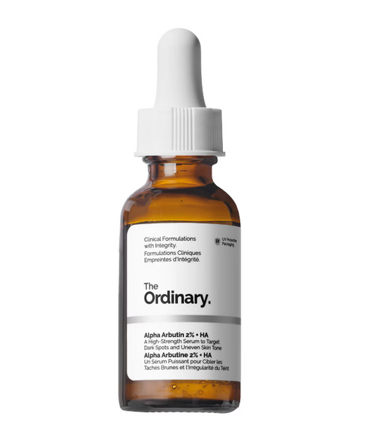 The Ordinary Alpha Arbutin 2 % + HA - Sérum éclaircissant contre les taches pigmentaires et le teint irrégulier