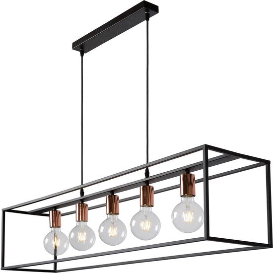 Lucide ARTHUR - Suspension - 5xE27 - Noir