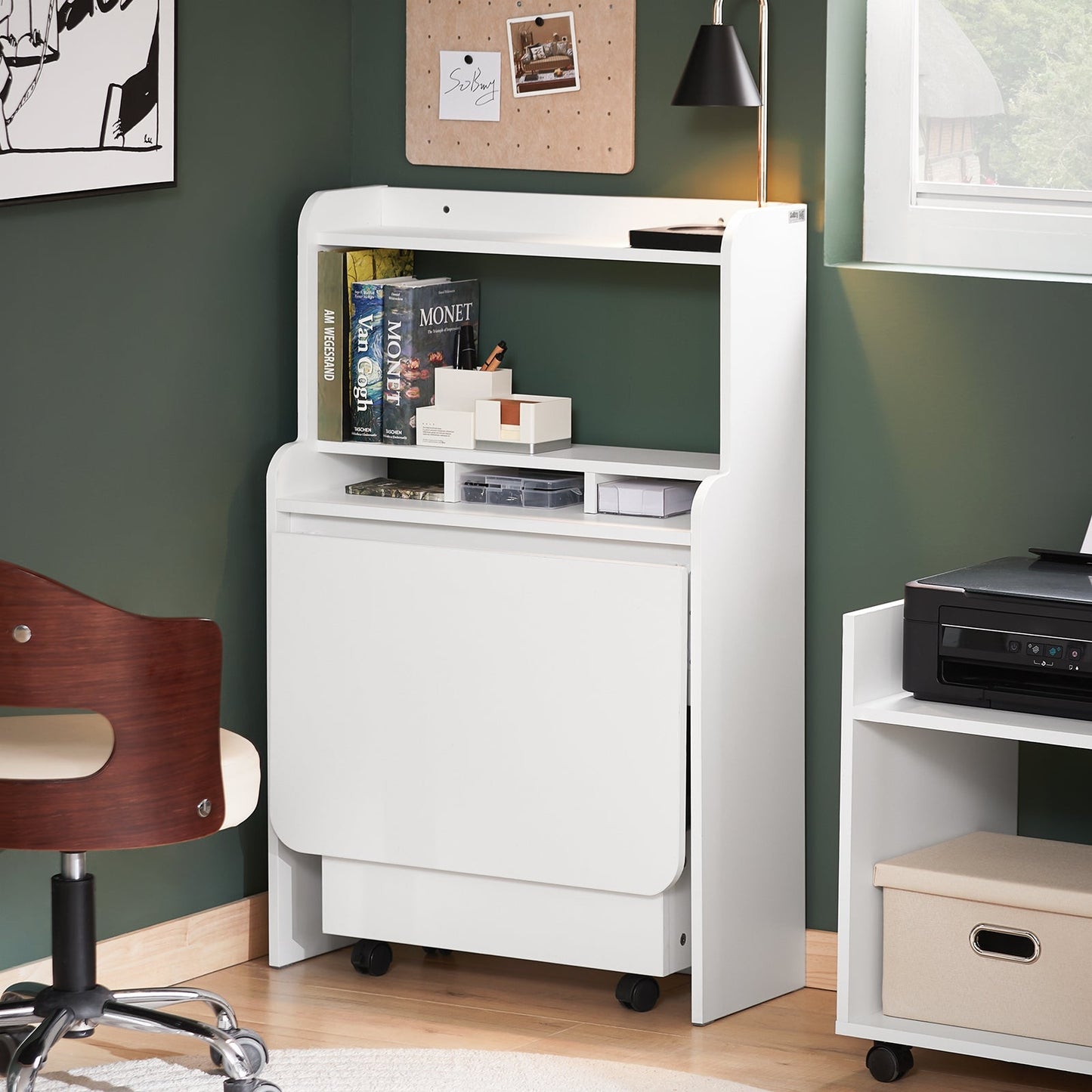 Bureau pliant - SoBuy - FWT105-W - 64 x 62 x 98 cm - Blanc