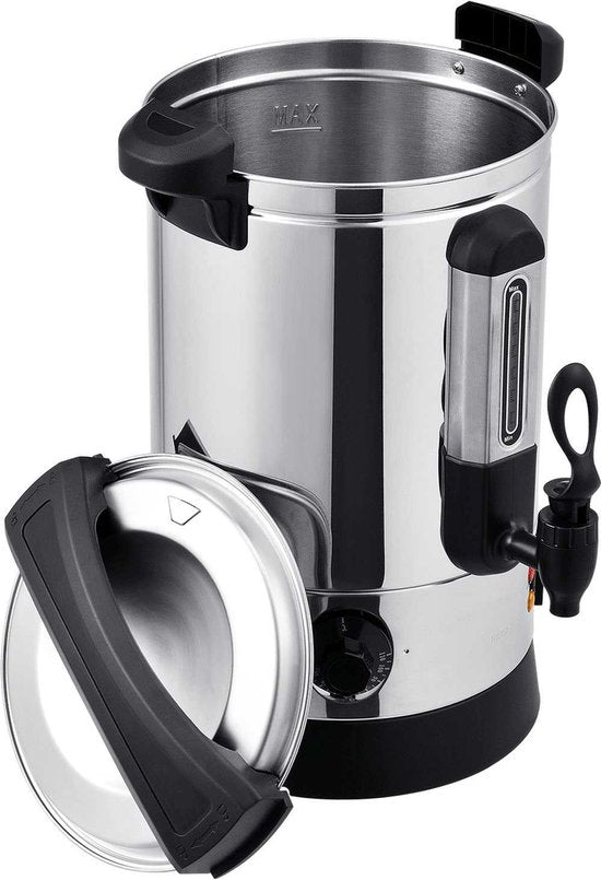 Bouilloire à vin chaud - Juskys - Teramo en acier inoxydable - 7 litres - 1500 Watt - acier