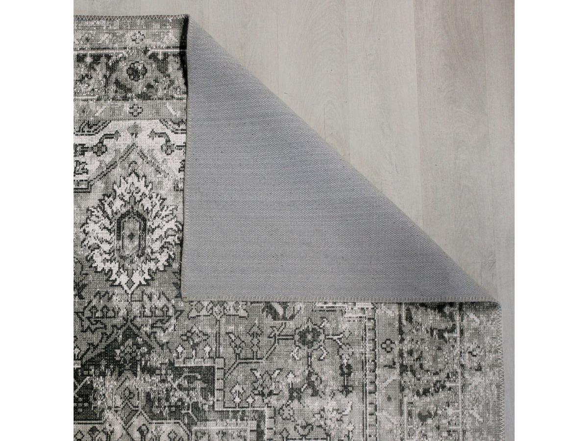 Tapis d'escalier Gabriella de Flair Rugs - Lavable - Monochrome - dimensions 80 x 300 cm
